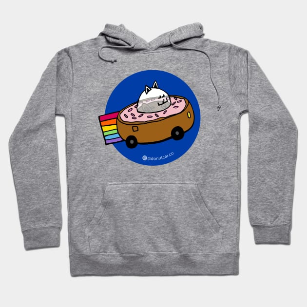 Donut Car - Rainbow Space Cat Hoodie by donutcarco